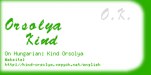 orsolya kind business card